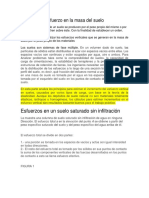 Esfuerzo en La Masa Del Suelo Filtracion y Sin Filtracion