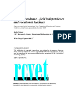 Field Dependence - Field Independence and Vocational Teachers 10.1.1.198.7459