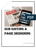 Sub Editing & Page Designing