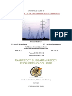 Protection of Transmission Line Using GPS