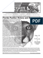 Florida Panther History and Management: May 18 - 7:30 P.M.