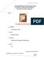 Informe de Elaboracion de Queso Practica