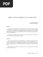 Sobre Novela Histórica y Su Clasificación Ana García Herranz PDF