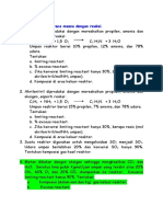 Soal Latihan Neraca Massa Dengan Reaksi