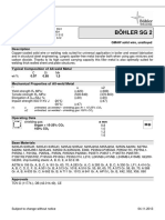 Bohler SG2 PDF