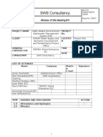 Site Minutes of Meeting (#9 Final) Lot 1& 2