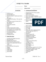 LOGIQ 9 V4.x Checklist