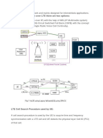 LTE Cell Search Procedure Used by UE