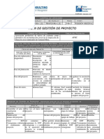 Plan de Gestión de Proyectos