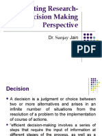 Marketing Research-Decision Making Perspective: Dr. Sanjay Jain