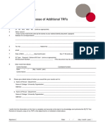 IELTS Application For The Issue of Additional TRFs