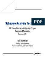 TP-16 Schedule Analysis Techniques, Majerowicz