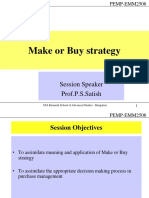 Session 7 - Make or Buy Strategy