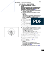 On-Vehicle Inspection: Power Steering - Power Steering System