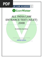 EV - AILET 2008 Question Paper and Answer Key