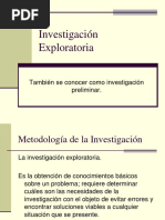 Investigación Exploratoria