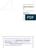 SPM Form 4 Add Math Revision Note - Differentiation 3