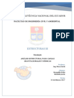 Análsis Estructural para Cargas Gravitacionales y Sísmicas