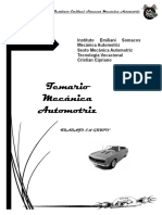 Temario. Mecánica Automotriz. Instituto Emiliani Somacos Mecánica Automotriz. Sexto Mecánica Automotriz Tecnología Vocacional Cristian Cipriano