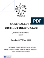 Ouse Valley & District Riding Club: Sunday 23 May 2010