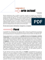 Cuatro Pistas para Comprender El Arte Actual