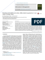 Boundary Permeability and Online-Offline Hybrid Organization A Case Study of Suning, China