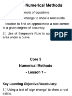 Core 3 - Numerical Methods