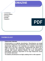 Chlorpromazine: Pharmacology Indications Contraindications Precautions Adverse Effects Overdose Dosage Research