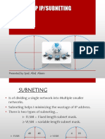 TCP Ip/Subneting: Presented By: Syed Abid Aleem