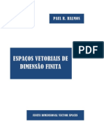 Espaços Vetoriais de Dimensão Finita - Paul Halmos