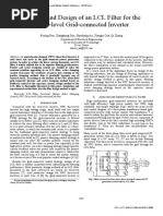 Analysis and Design of An LCL Filter For The