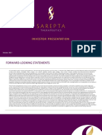 Sarepta IR Presentation (October 2017)