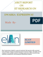 Project Report ON Market Research On Dwarka Expressway: Made by