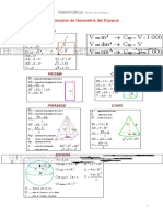 Formulario de Geometría Del Espacio