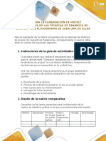 Guía Matriz Comparativa y Flojograma