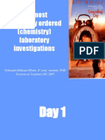 The Most Commonly Ordered (Chemistry) Laboratory Investigations