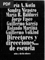 Directores y Direcciones de Escuela