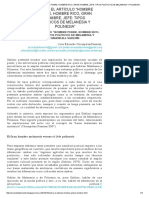 Sobre El Artículo "Hombre Pobre, Hombre Rico, Gran Hombre, Jefe - Tipos Políticos de Melanesia y Polinesia"