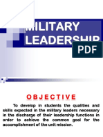 Military Leadership (Col Ballacer