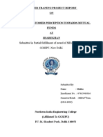 Customer Perception Towards The Mutual Funds