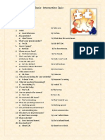 Basic Interaction Quiz Activities Promoting Classroom Dynamics Group Form - 25642