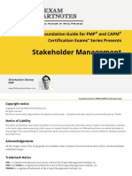 Stakeholder Management: The "Foundation Guide For PMP and CAPM Certification Exams" Series Presents