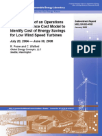 Operation and Maintenance Cost Model To Identify Cost of Energy Savings Low Wind Speed Turbines PDF