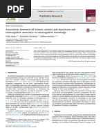 Associations Between Self-Esteem, Anxiety and Depression and Metacognitive Awareness or Metacognitive Knowledge