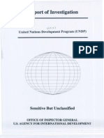 Report of Investigation: United Nations Development Program (UNDP)