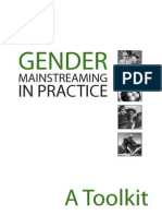 Gender Mainstreaming in Practice