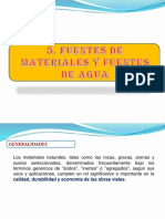 Fuentes de Materiales y Agua