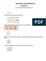 Guia de Estudio de Matemáticas 3er Bimestre Primaria 5to Grado