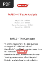 PARLE - 4 P'S: An Analysis