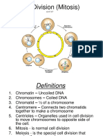 Cell Division Mitosis For Guided Notes Powerpoint 11 3 17